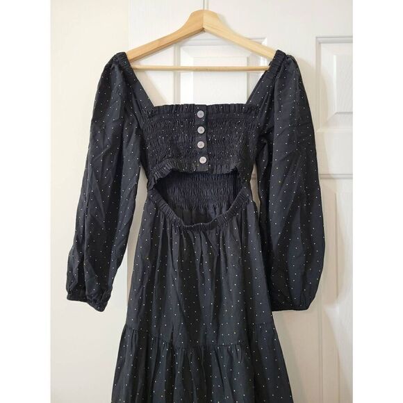 Madewell Lucie Tiered Midi Dress in Dot Item NH099 S NWT - Picture 8 of 9